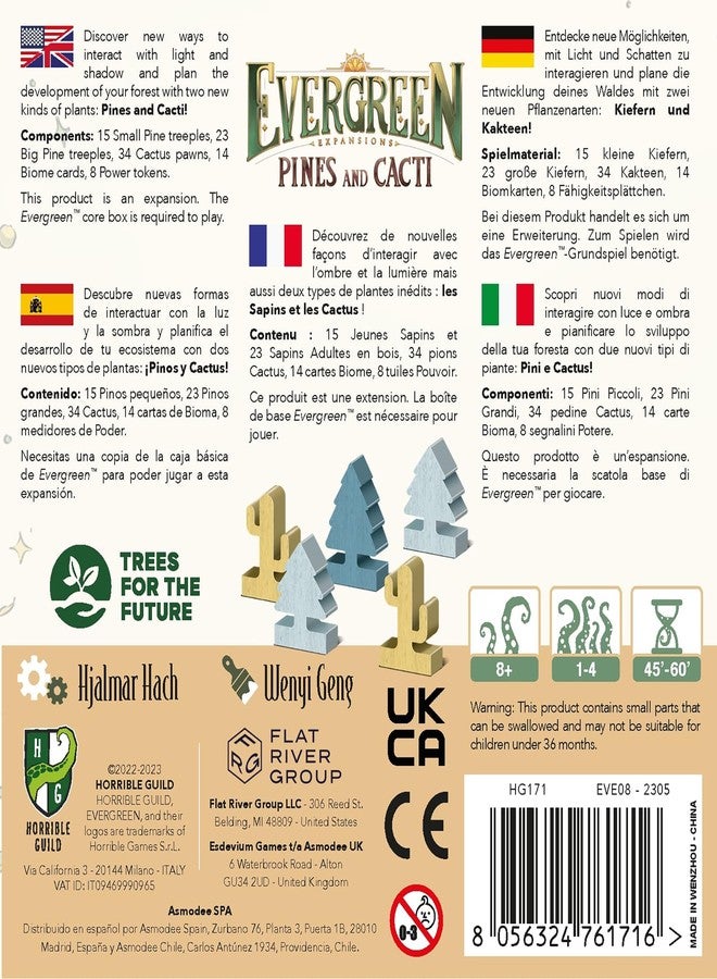 Horrible Guild: Evergreen: Pines and Cacti Expansion - Set of 2 Modular Expansions, Tree Growing Abstract Strategy Board Game, Ages 8+, Players - Image 2